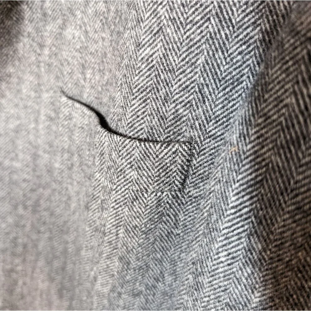 Vintage Camel‎ Hair Blazer sport coat vintage herringbone Robert Stock 42L